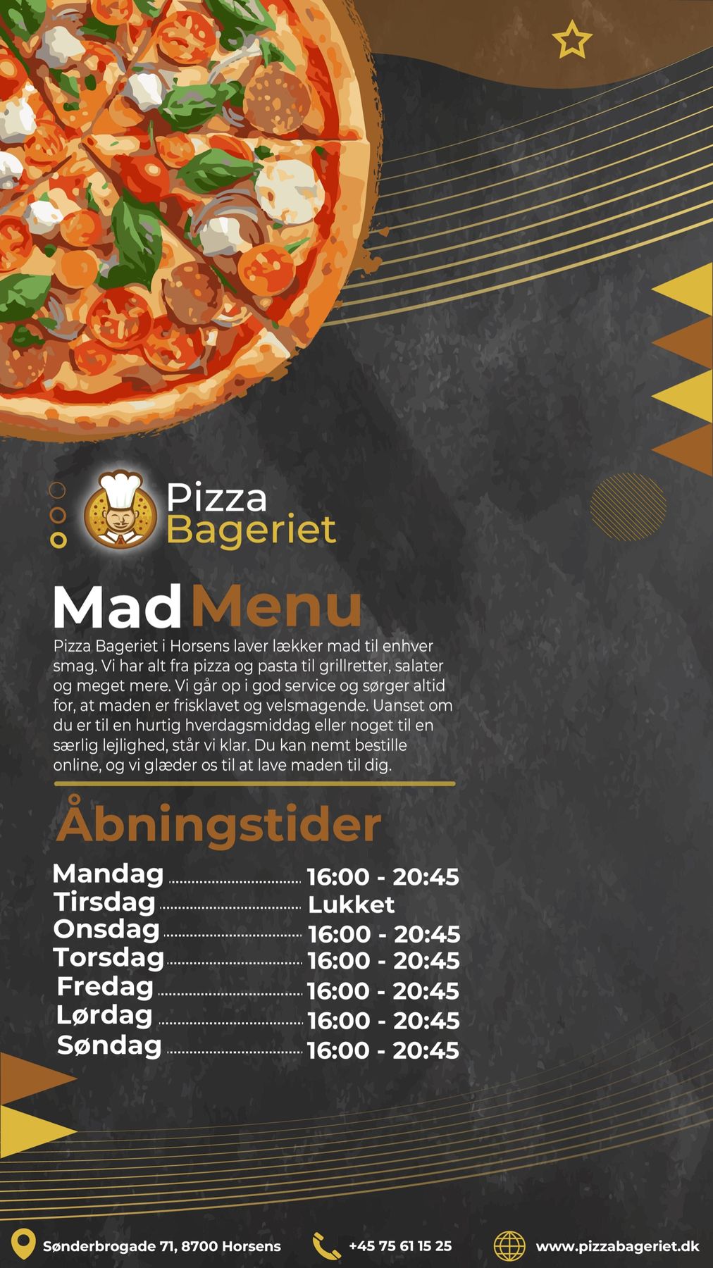 SoMe design til Pizza Bageriet